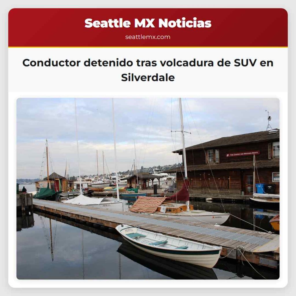 Conductor detenido tras volcadura de SUV en