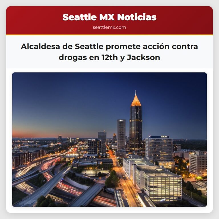 Alcaldesa de Seattle promete acción contra drogas en 12th y Jackson