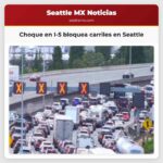 Choque en I-5 bloquea carriles en Seattle