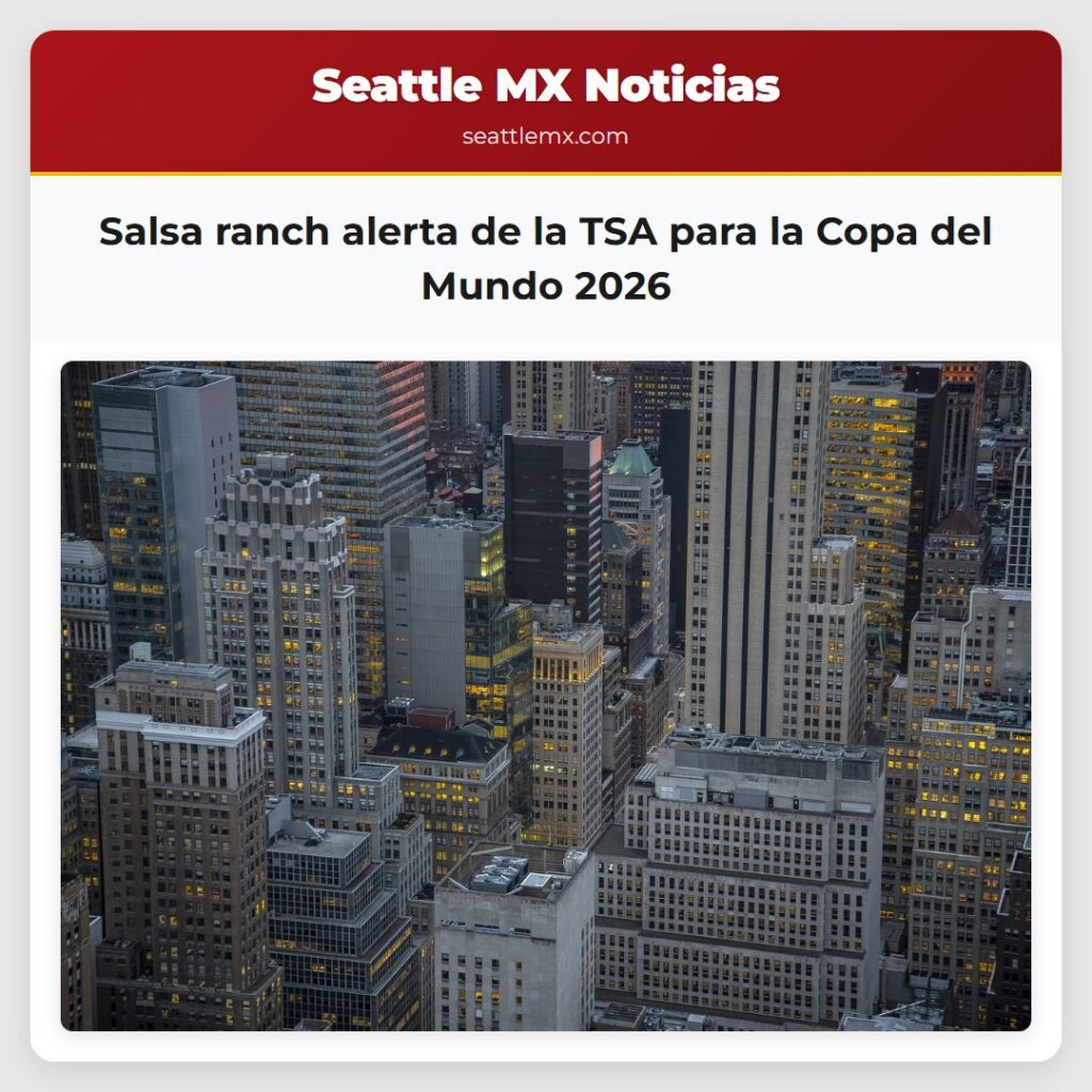 Salsa ranch alerta de la TSA para la Copa del