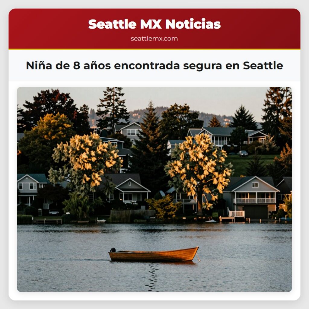 Niña de 8 años encontrada segura en Seattle