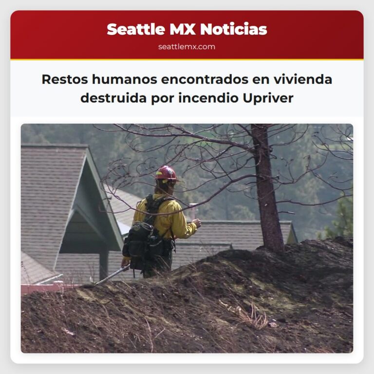 Restos humanos encontrados en vivienda destruida por incendio Upriver