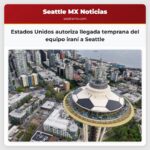Estados Unidos autoriza llegada temprana del equipo iraní a Seattle