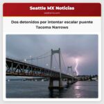 Dos detenidos por intentar escalar puente Tacoma Narrows