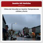 Clima del Mundial en Seattle Temperaturas cálidas y lluvia