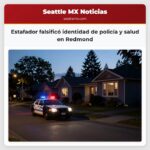 Estafador falsificó identidad de policía y salud en Redmond
