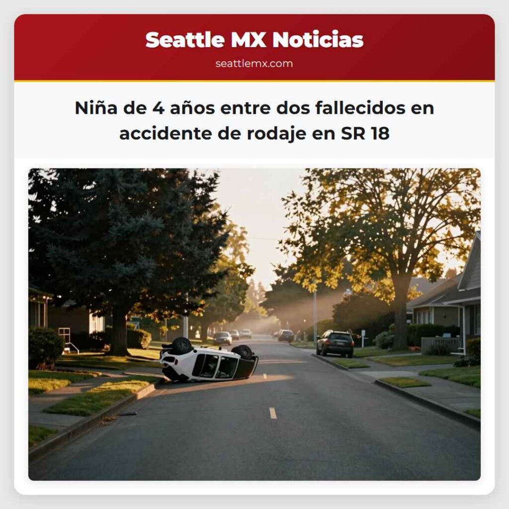 Noticias De Seattle 5 Niña de 4 años entre dos fallecidos en accidente