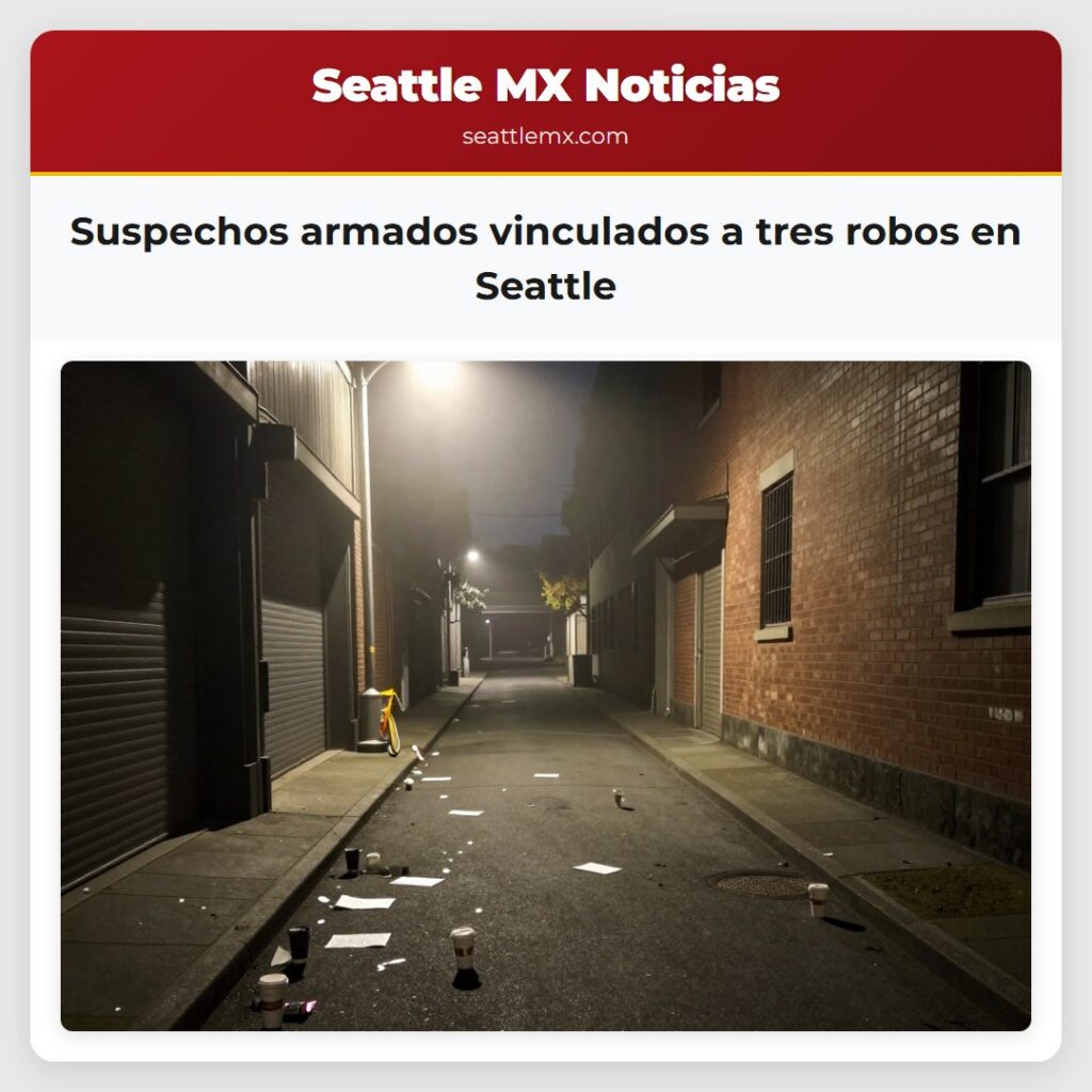 Suspechos armados vinculados a tres robos en