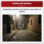 Suspechos armados vinculados a tres robos en Seattle