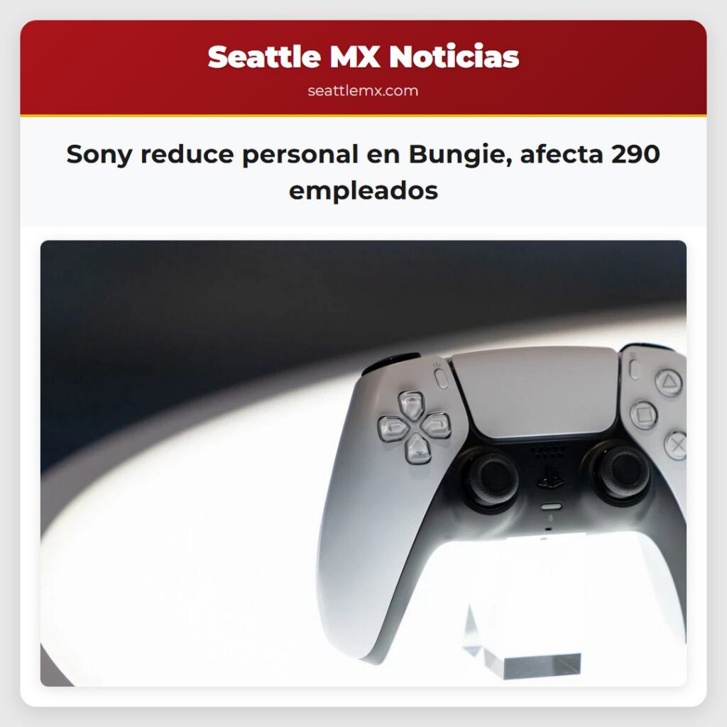 Sony reduce personal en Bungie, afecta 290