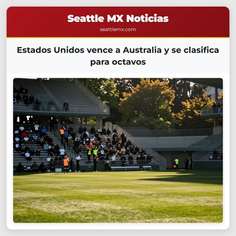 Estados Unidos vence a Australia y se clasifica para octavos