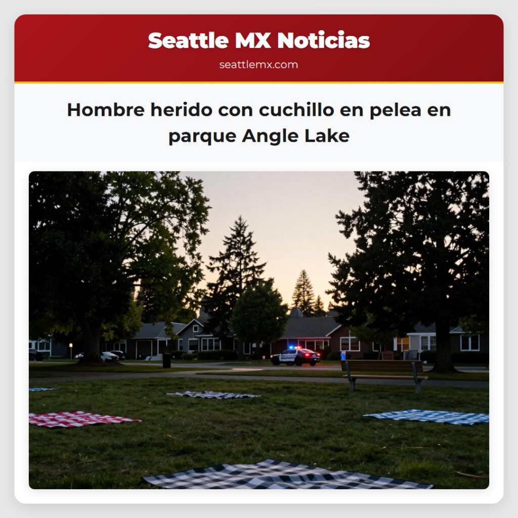 Hombre herido con cuchillo en pelea en parque