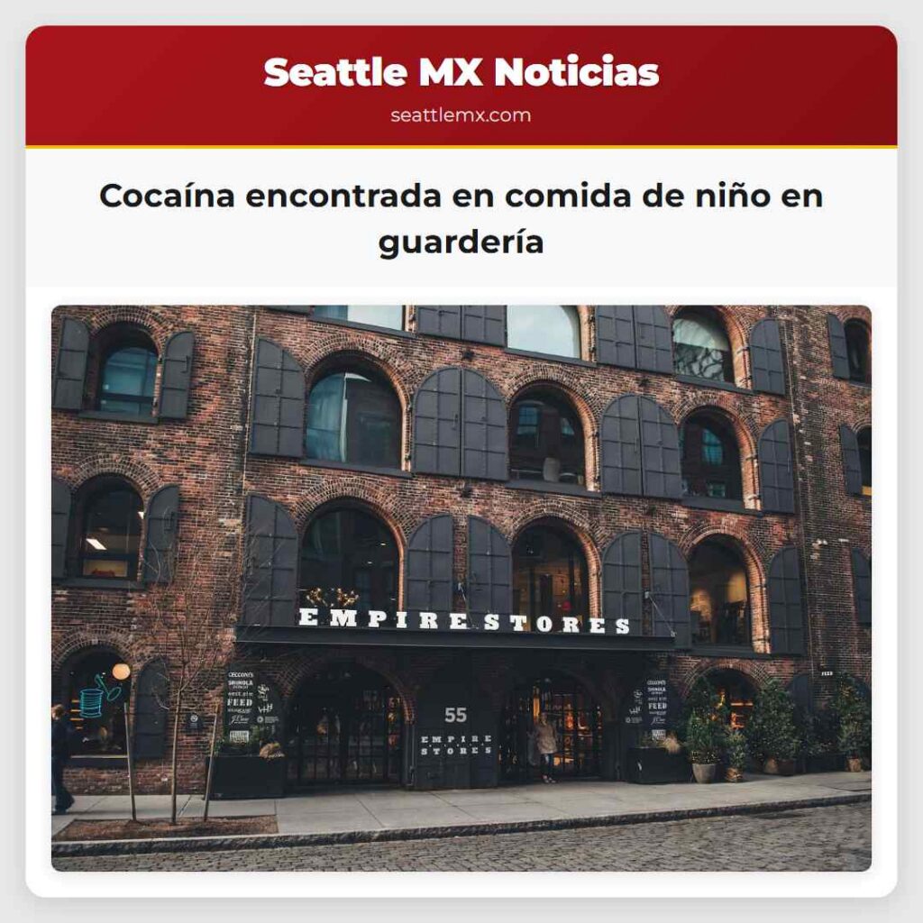 Cocaína encontrada en comida de niño en guardería