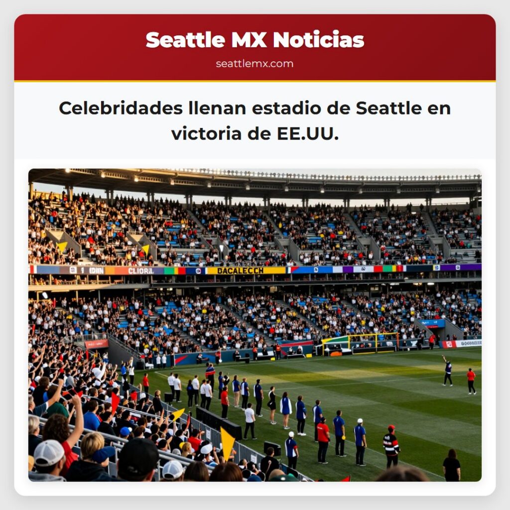 Celebridades llenan estadio de Seattle en