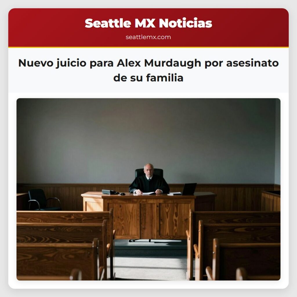 Nuevo juicio para Alex Murdaugh por asesinato de