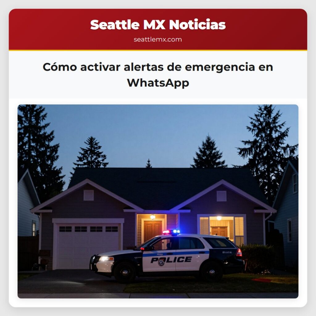 Cómo activar alertas de emergencia en WhatsApp
