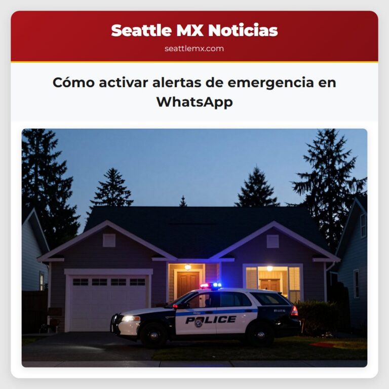 Cómo activar alertas de emergencia en WhatsApp