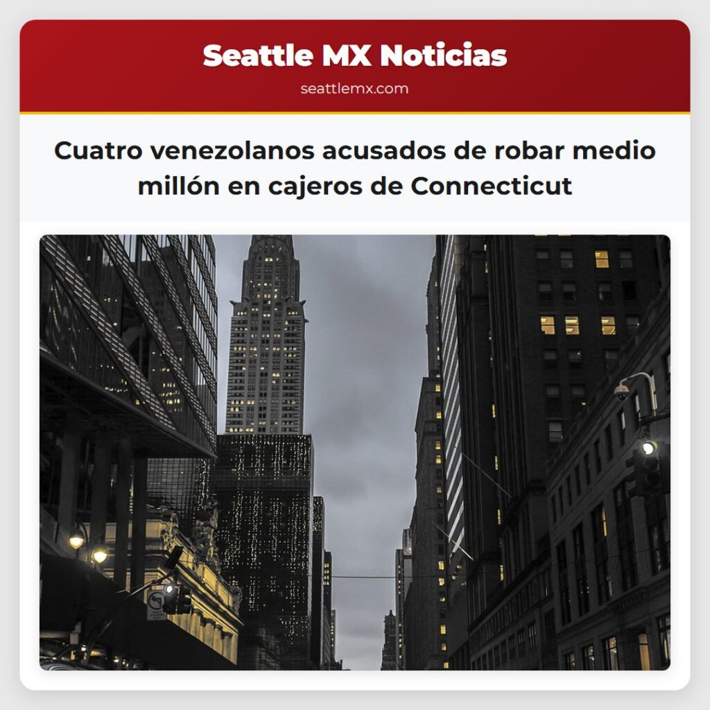 Cuatro venezolanos acusados de robar medio millón
