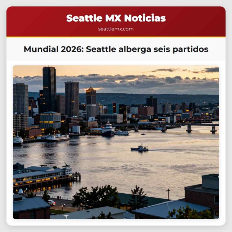 Mundial 2026 Seattle alberga seis partidos