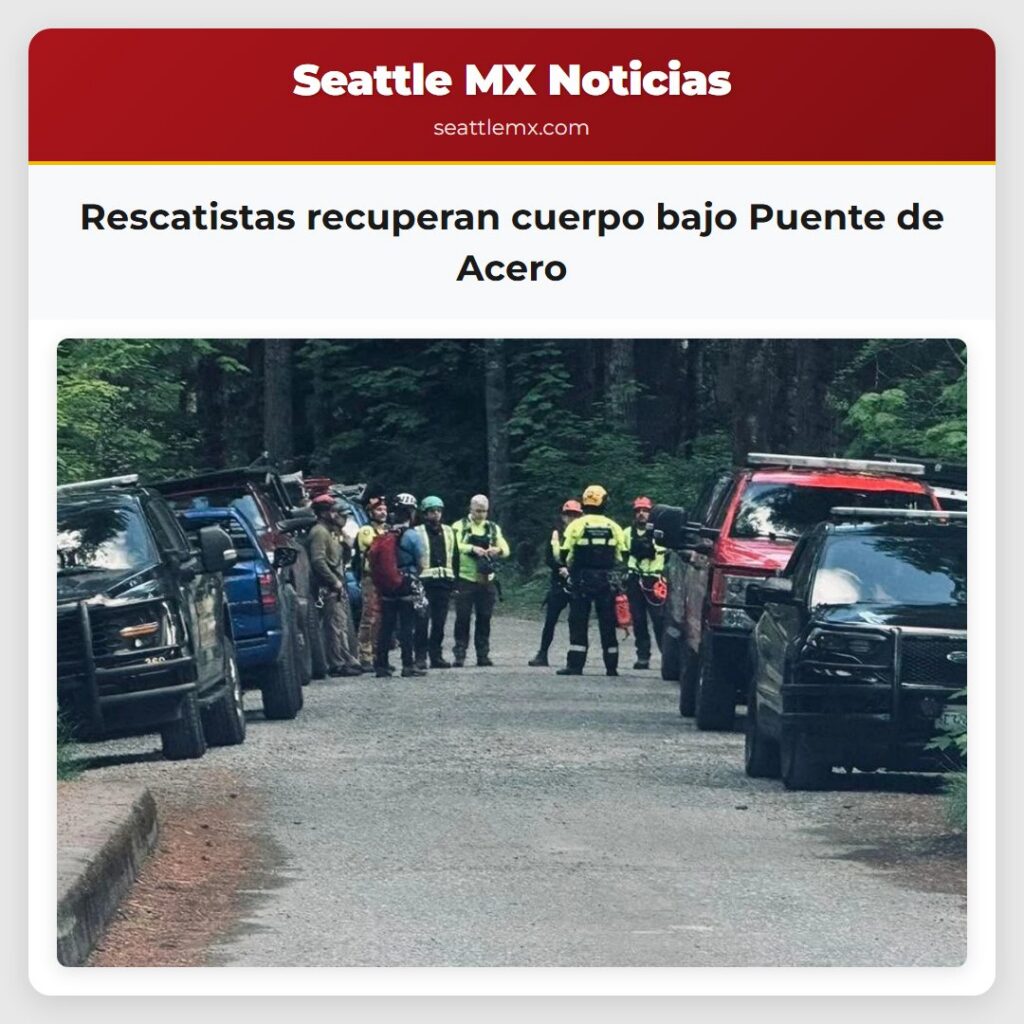 Rescatistas recuperan cuerpo bajo Puente de Acero