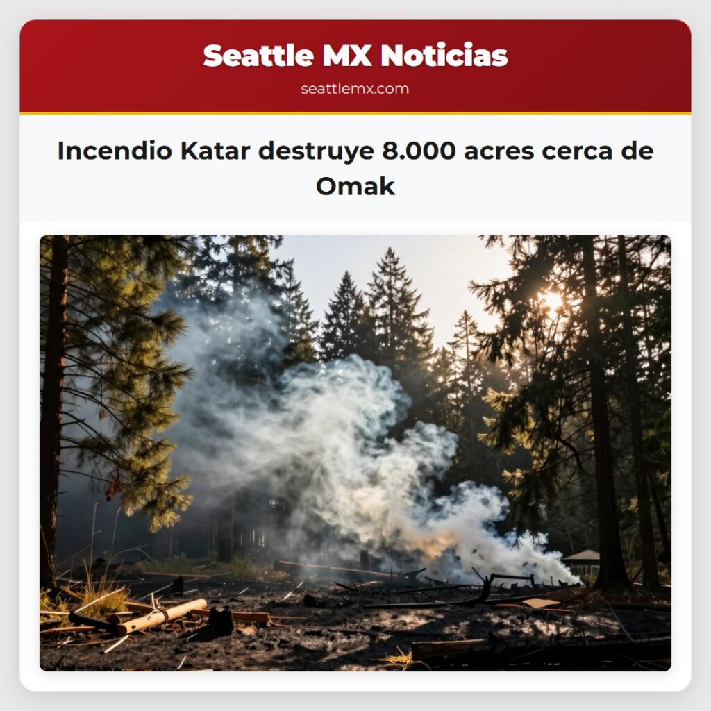 Noticias De Seattle 4 Incendio Katar destruye 8.000 acres cerca de Omak