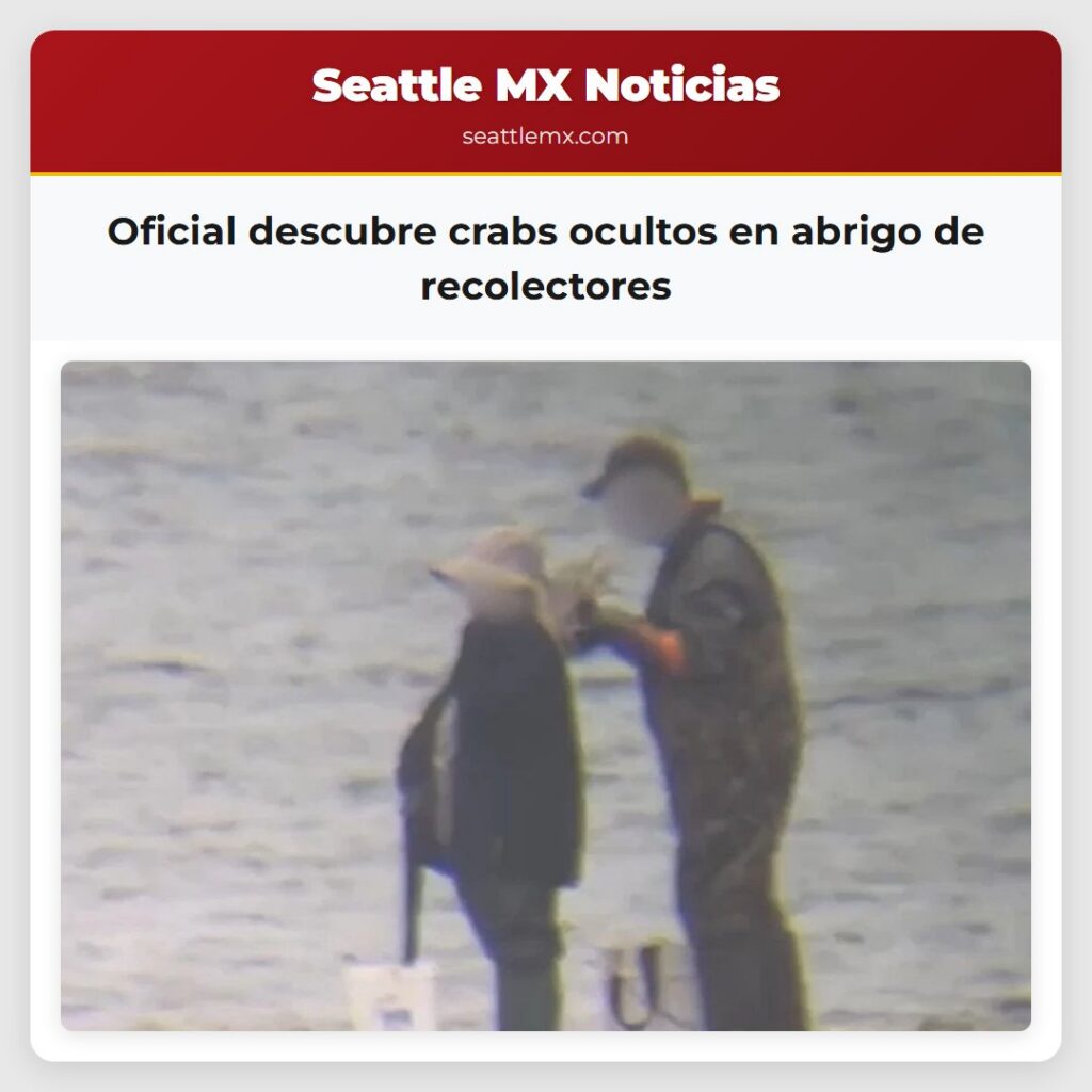 Oficial descubre crabs ocultos en abrigo de