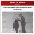 Oficial descubre crabs ocultos en abrigo de recolectores