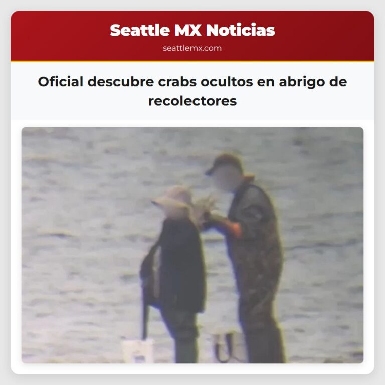 Oficial descubre crabs ocultos en abrigo de recolectores
