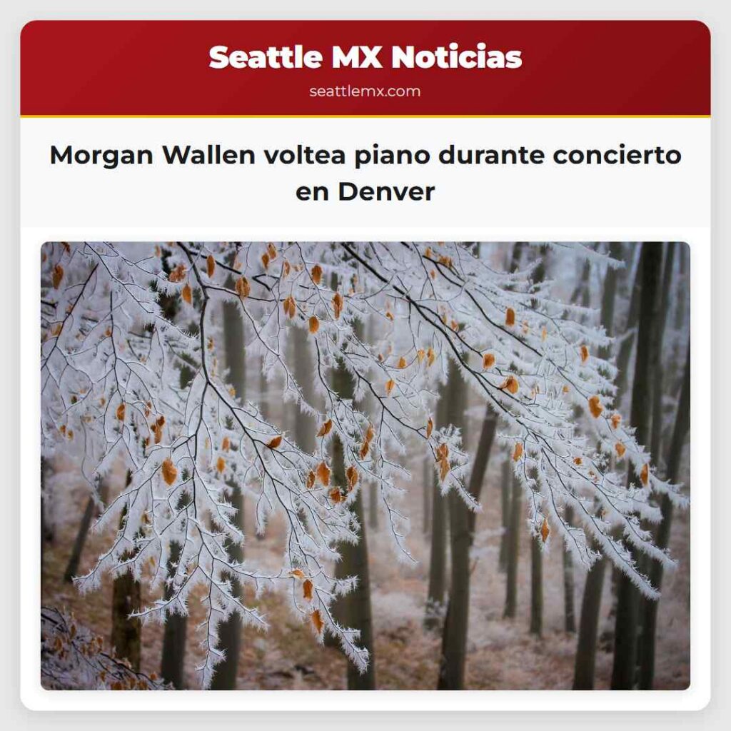 Morgan Wallen voltea piano durante concierto en