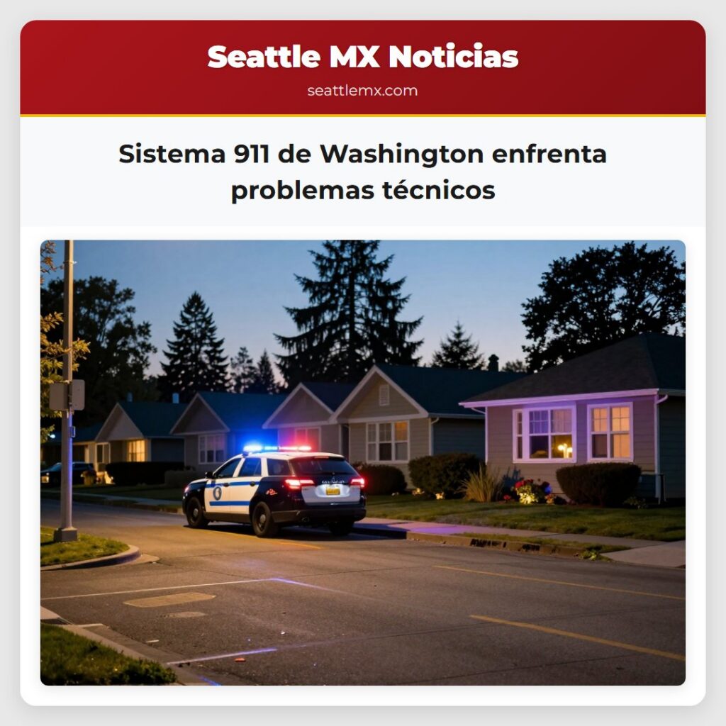 Sistema 911 de Washington enfrenta problemas
