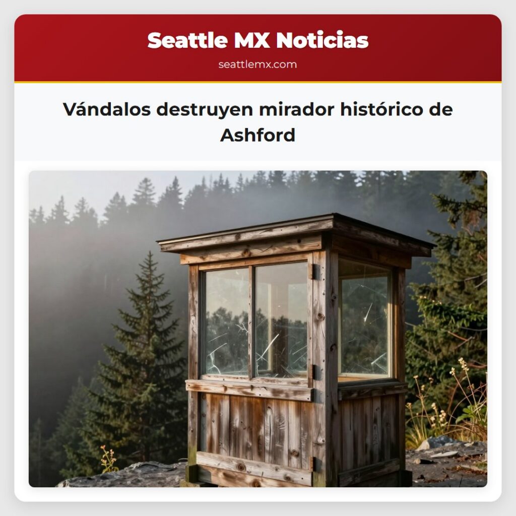 Vándalos destruyen mirador histórico de Ashford