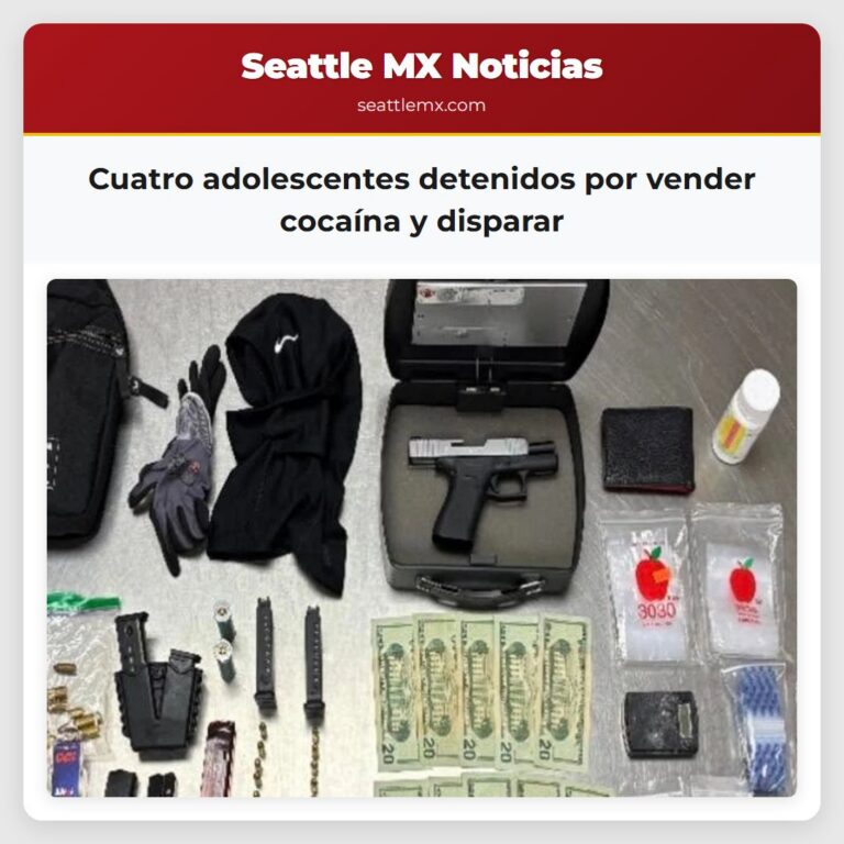 Cuatro adolescentes detenidos por vender cocaína y disparar
