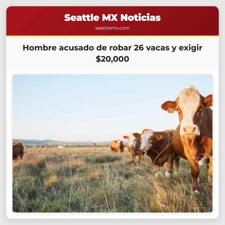 Hombre acusado de robar 26 vacas y exigir $20000
