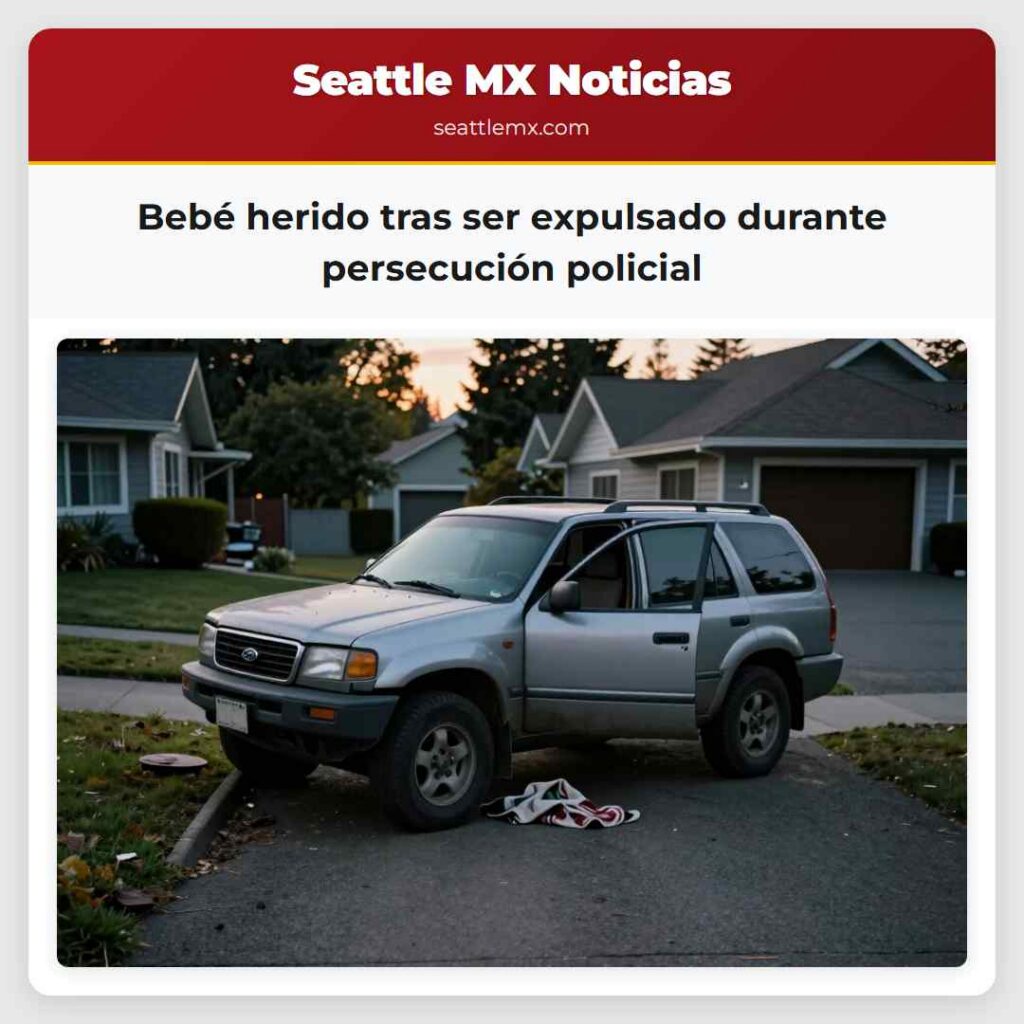 Bebé herido tras ser expulsado durante