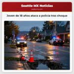 Joven de 18 años ataca a policía tras choque