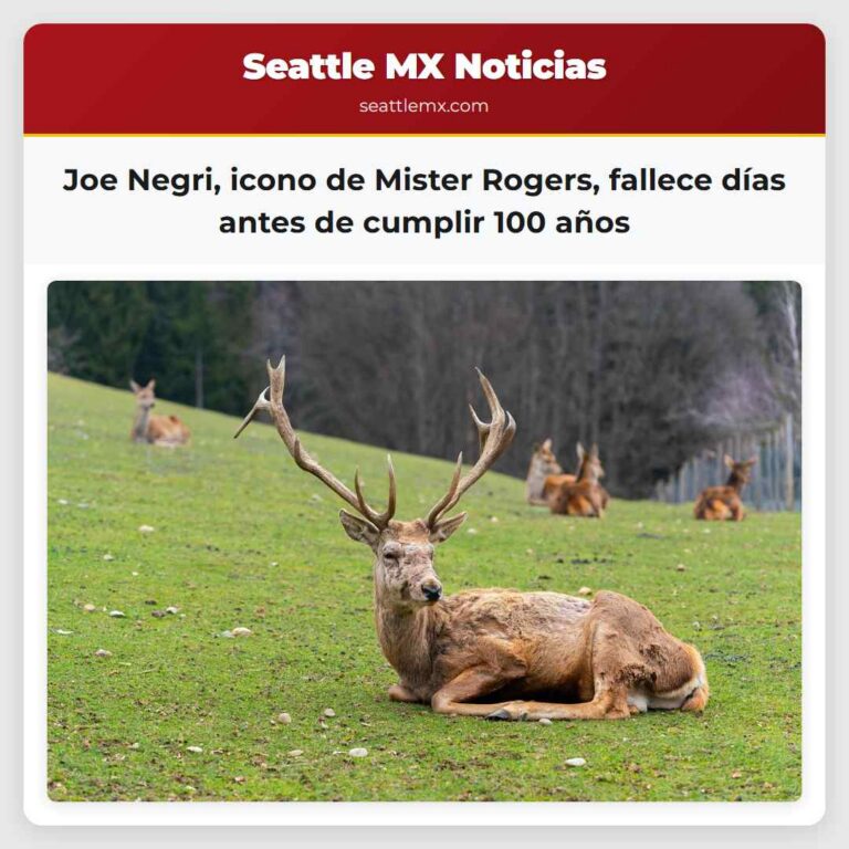 Joe Negri icono de Mister Rogers fallece días antes de cumplir 100 años