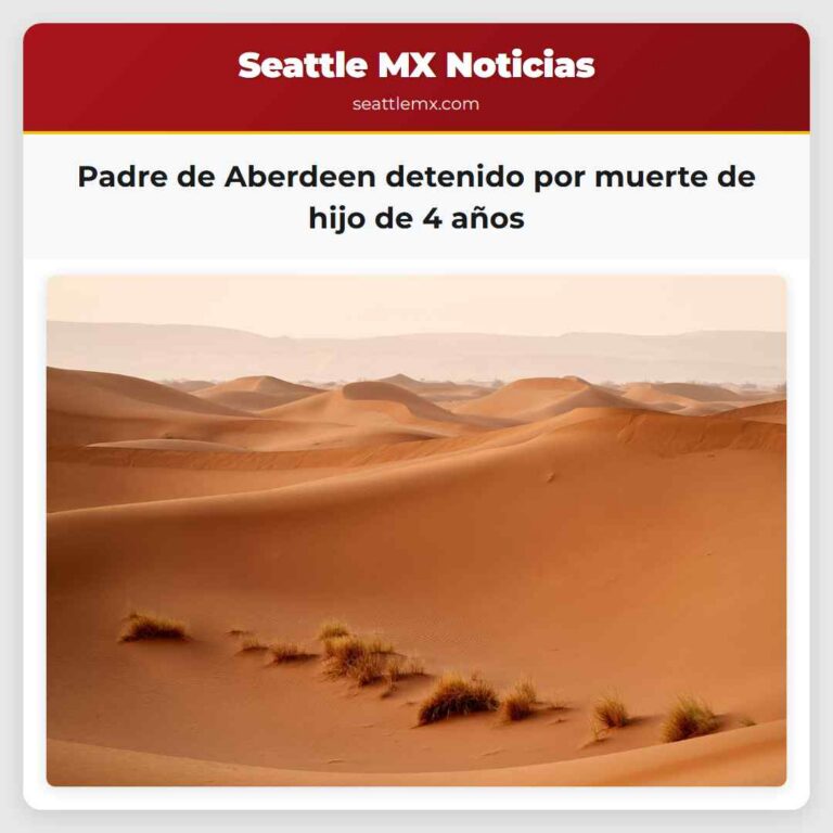 Padre de Aberdeen detenido por muerte de hijo de 4 años