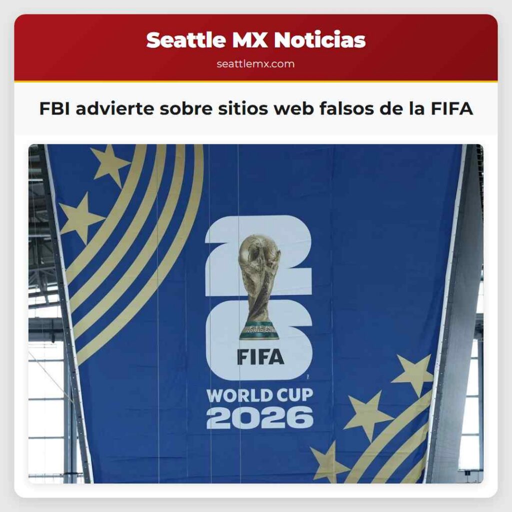 FBI advierte sobre sitios web falsos de la FIFA