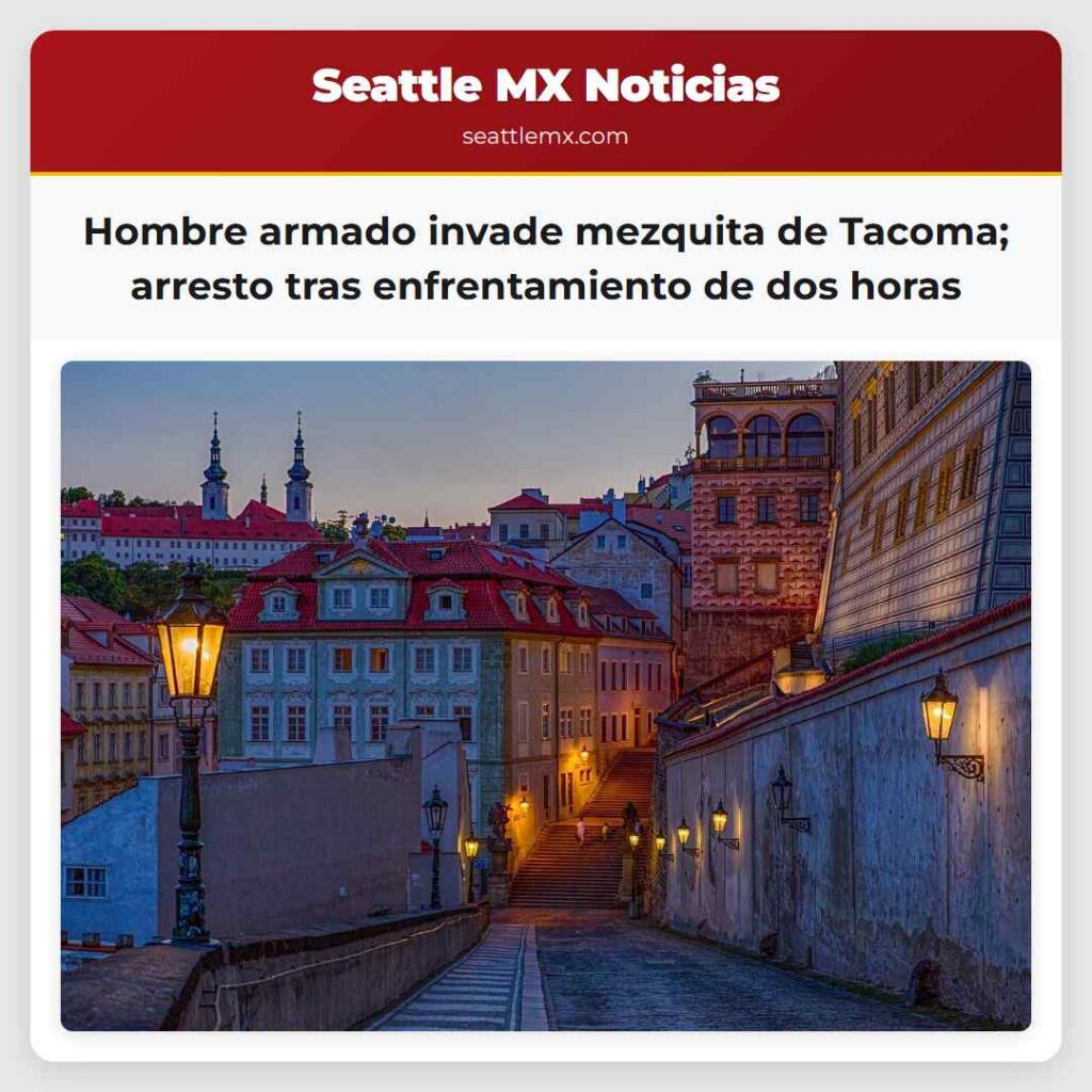 Hombre armado invade mezquita de Tacoma; arresto
