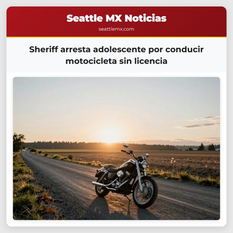 Sheriff arresta adolescente por conducir motocicleta sin licencia