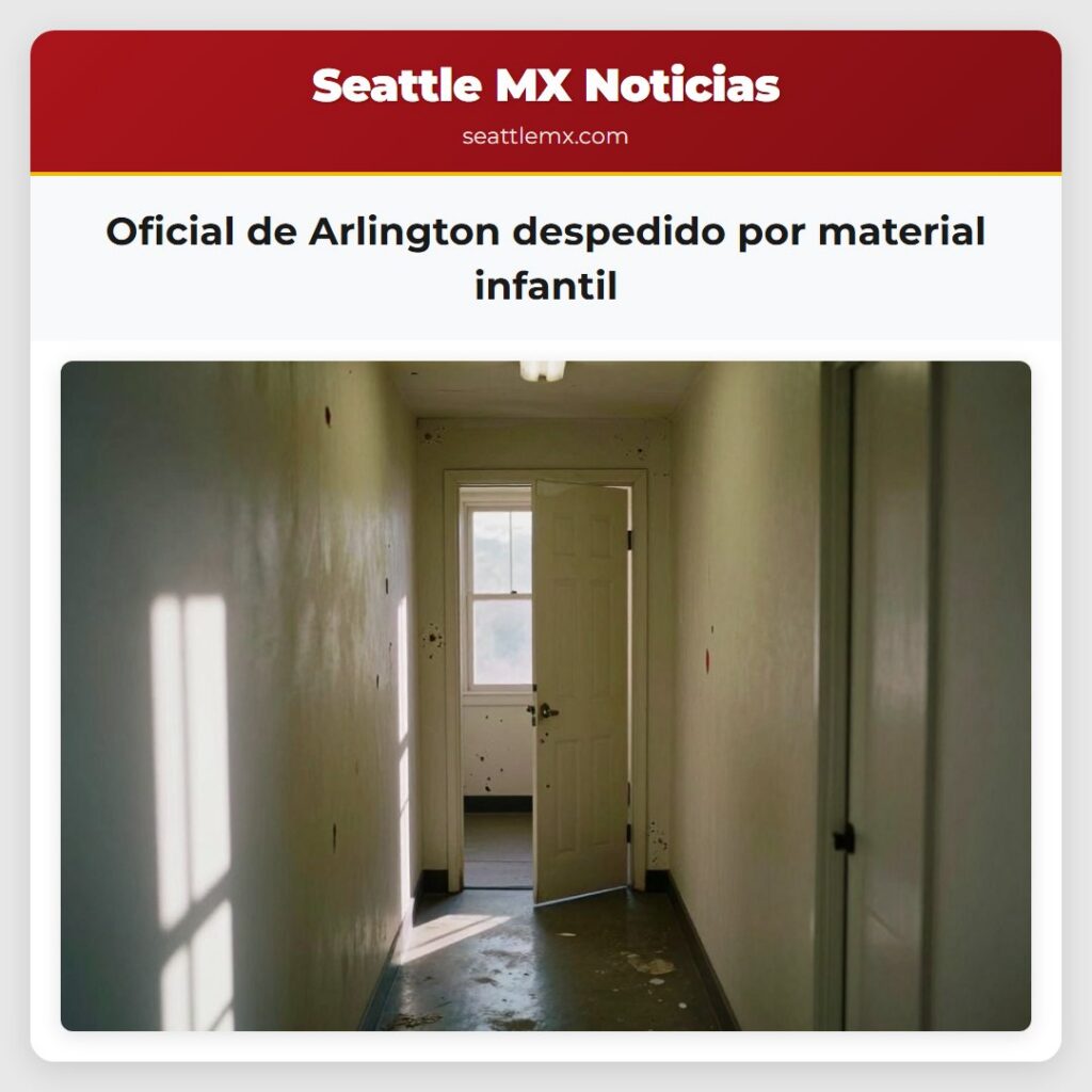 Oficial de Arlington despedido por material