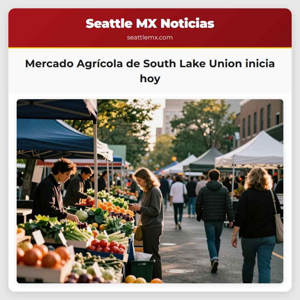 Mercado Agrícola de South Lake Union inicia hoy