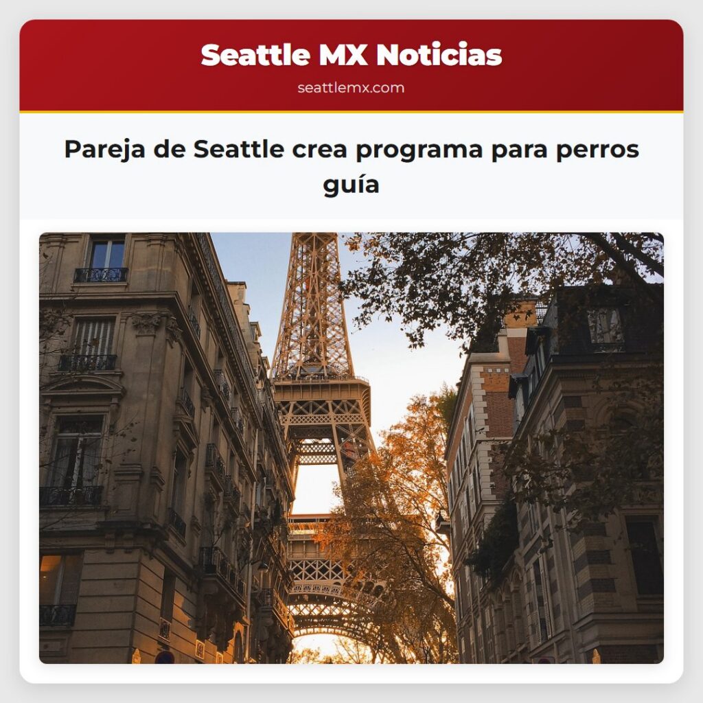 Pareja de Seattle crea programa para perros guía