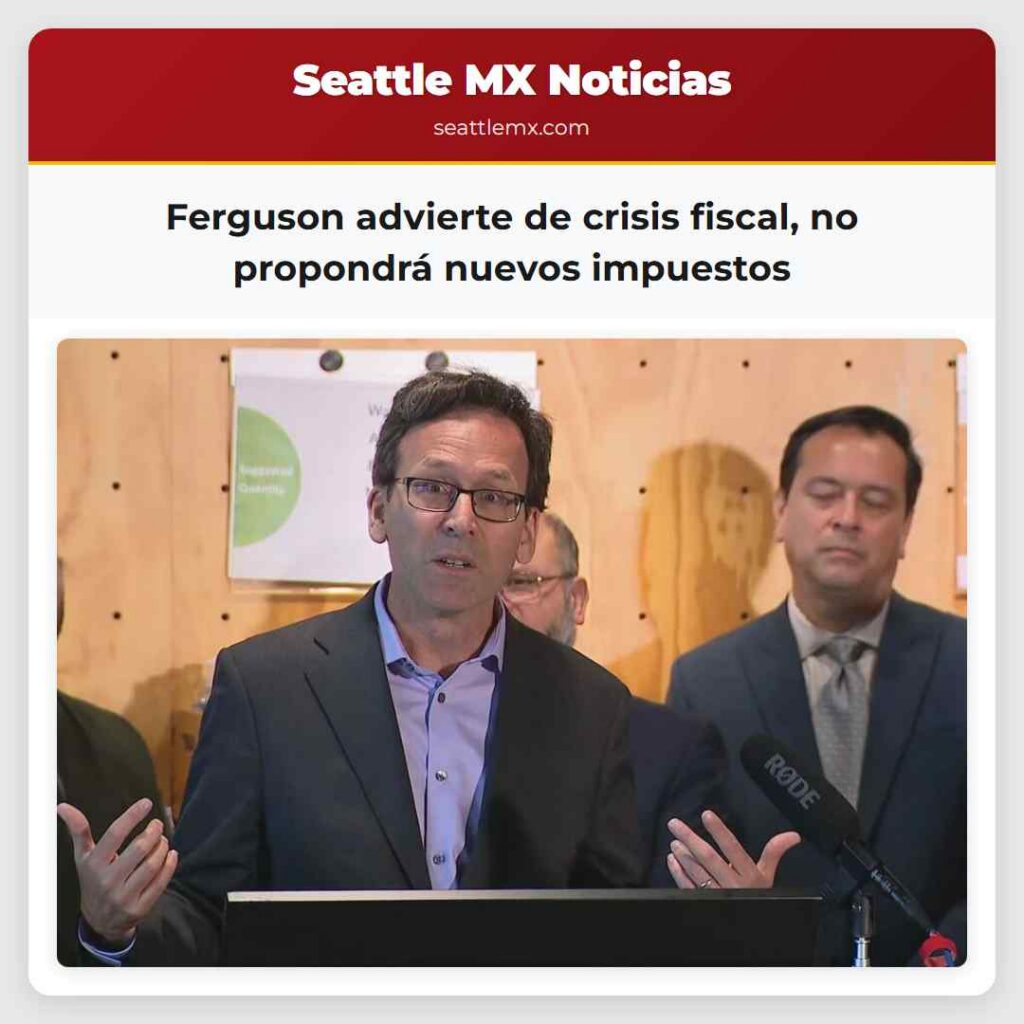 Ferguson advierte de crisis fiscal, no propondrá
