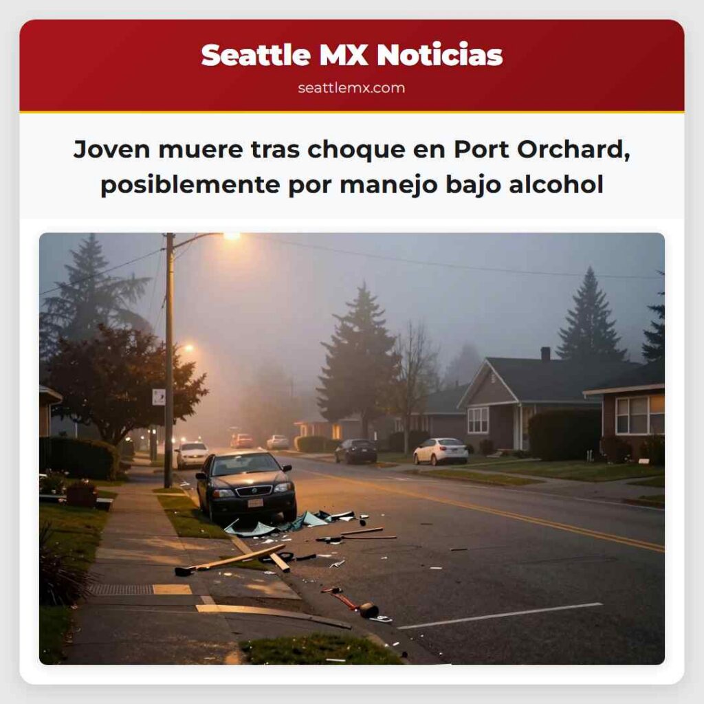 Joven muere tras choque en Port Orchard,
