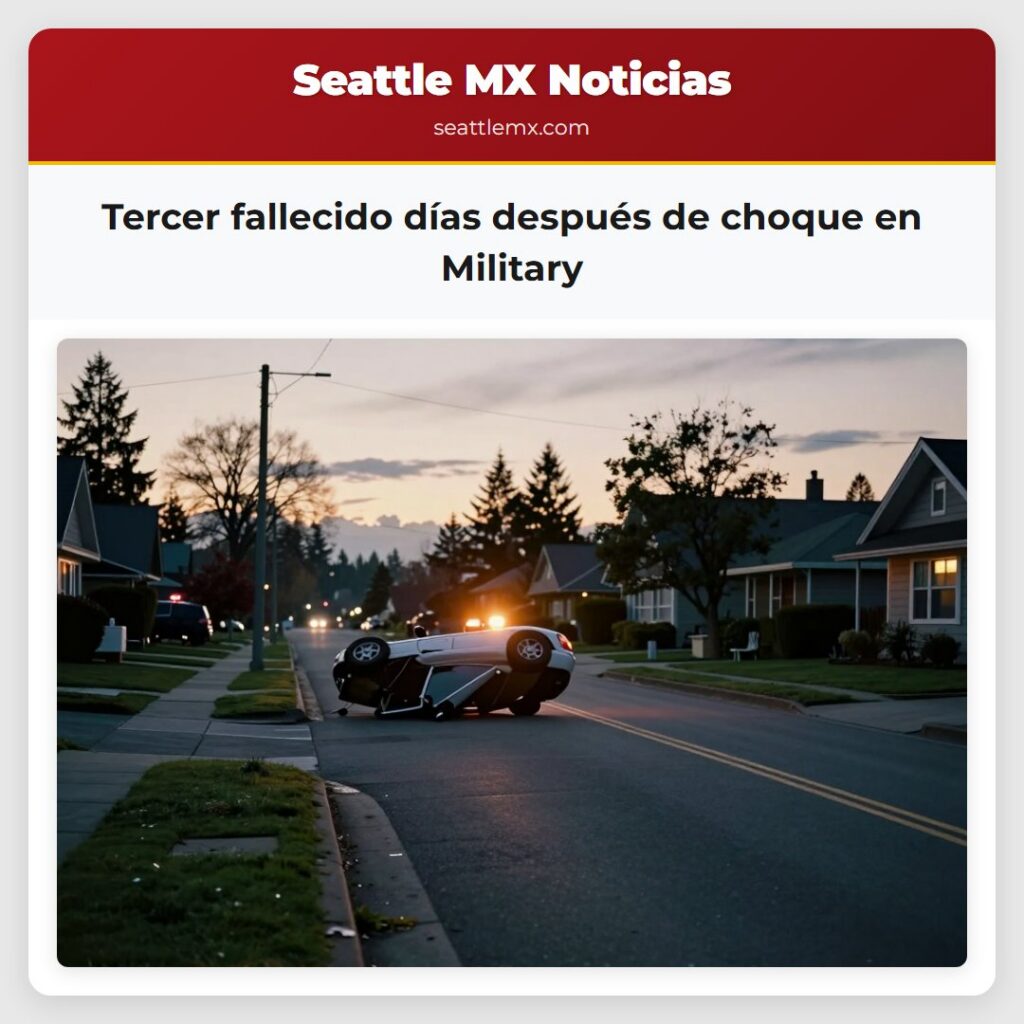 Tercer fallecido días después de choque en