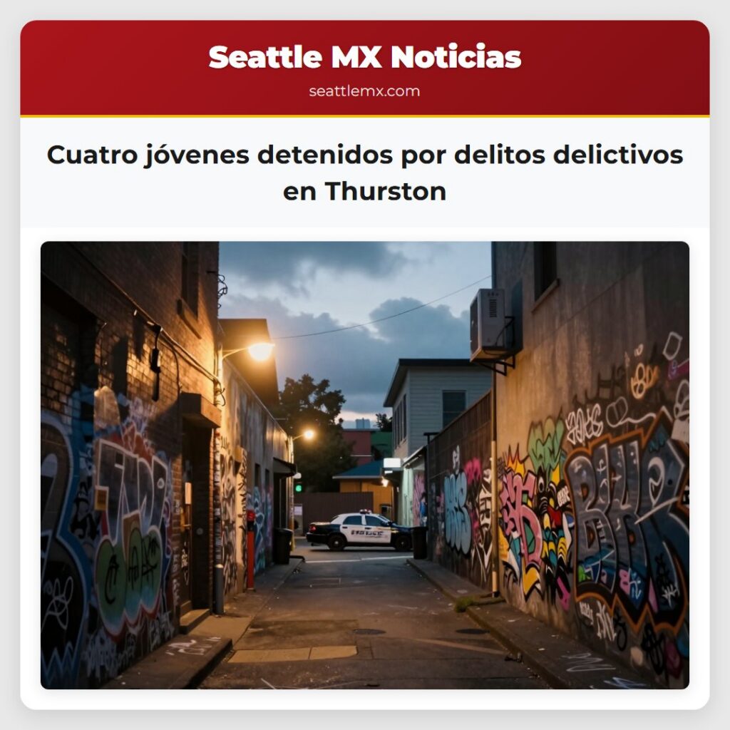 Cuatro jóvenes detenidos por delitos delictivos