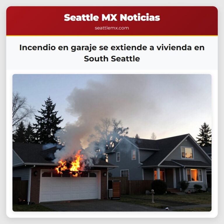 Incendio en garaje se extiende a vivienda en South Seattle