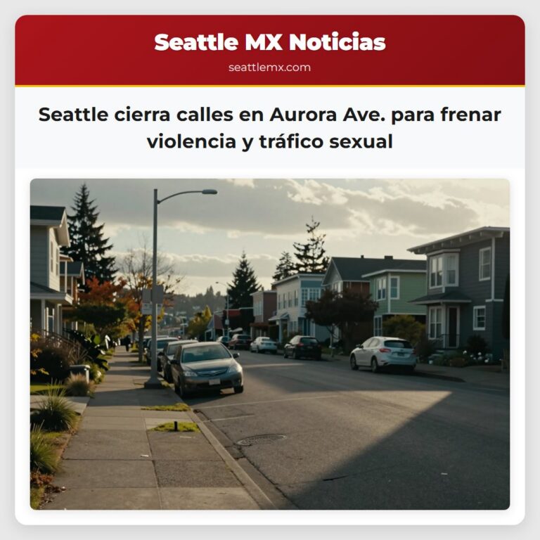 Seattle cierra calles en Aurora Ave. para frenar violencia y tráfico sexual