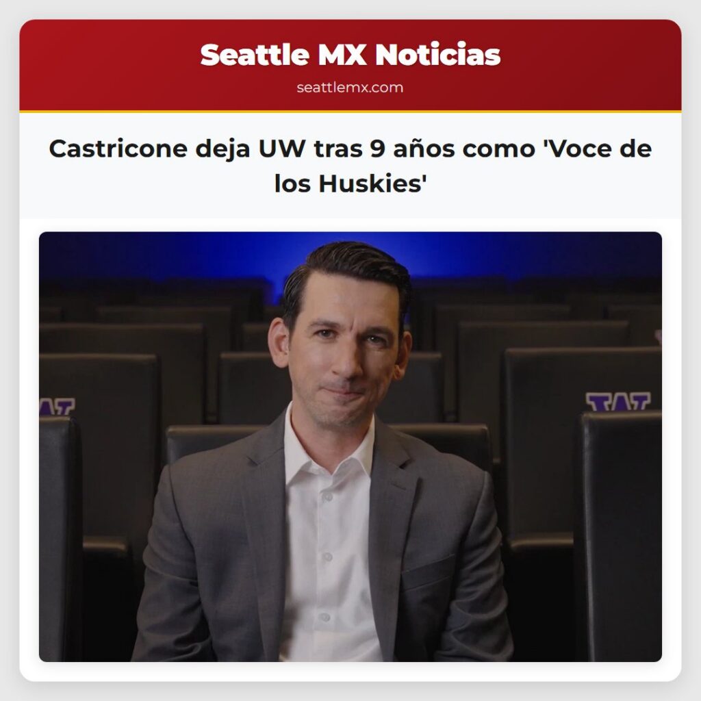 Castricone deja UW tras 9 años como 'Voce de los